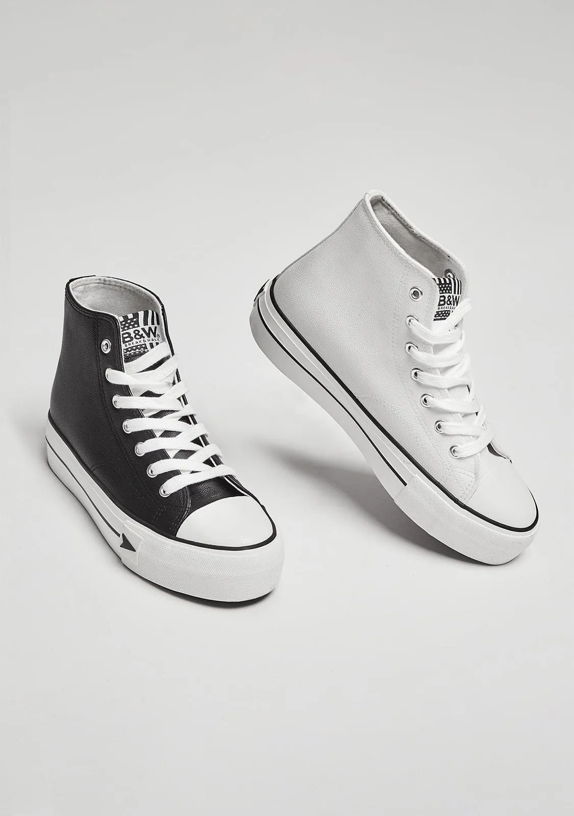 Sneakers Bay High Top Platform White Nappa