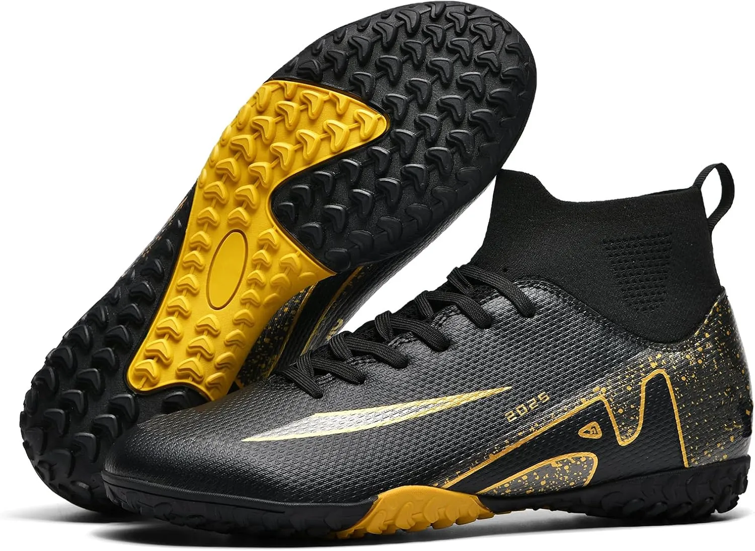 Soccer Cleats for Mens Womens Indoor Soccer Shoes Unisex Baseball Turf Shoes Youth Rugby Shoes Adult AG FG TF Football Boots Wide Training Sneaker