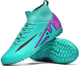 Soccer Cleats for Mens Womens Indoor Soccer Shoes Unisex Baseball Turf Shoes Youth Rugby Shoes Adult AG FG TF Football Boots Wide Training Sneaker