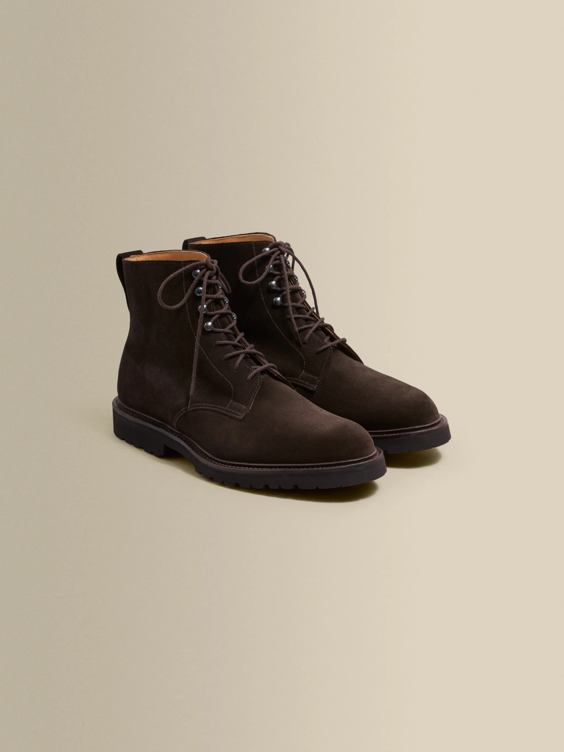 Split Suede Derby Boots