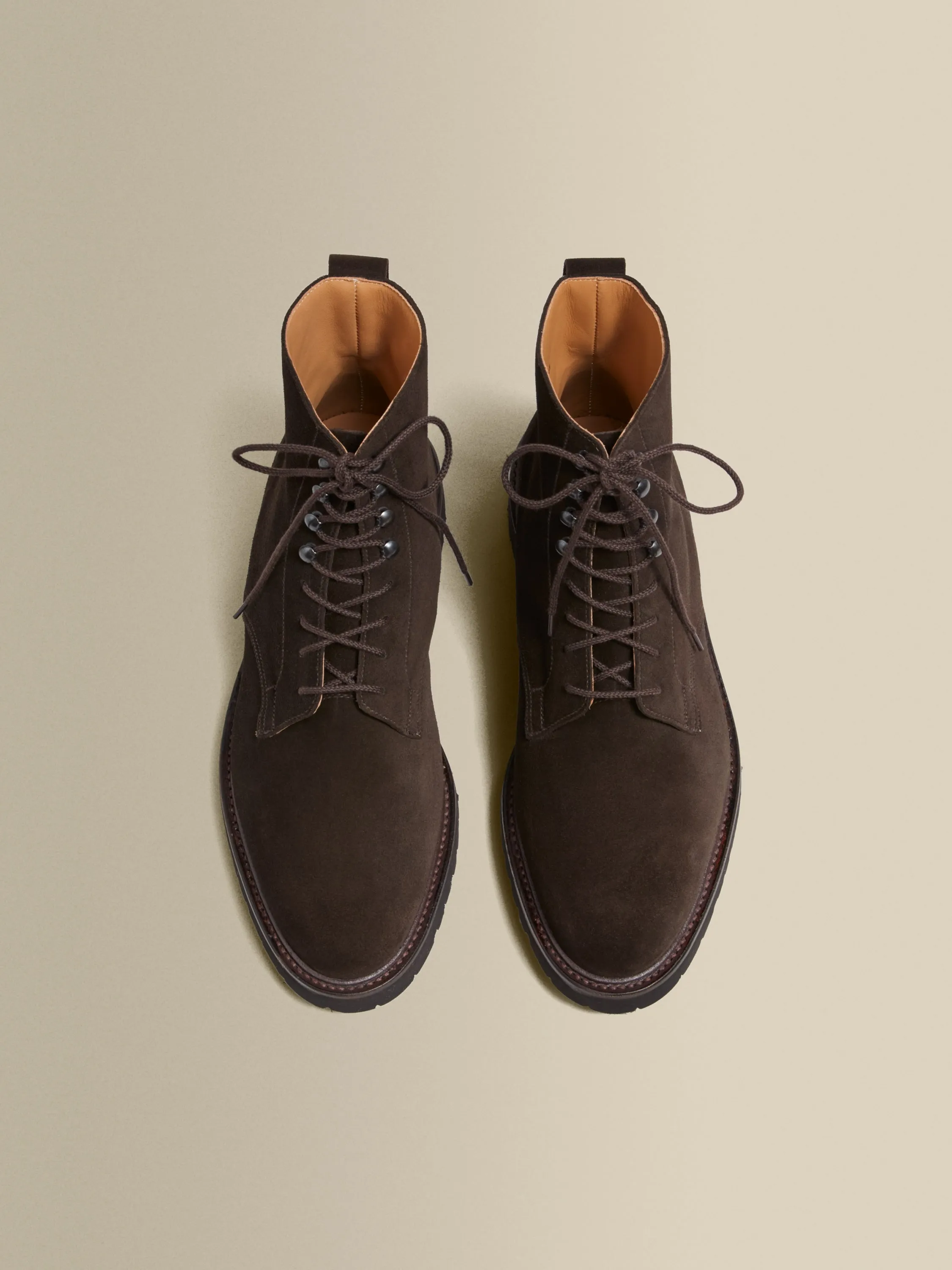 Split Suede Derby Boots