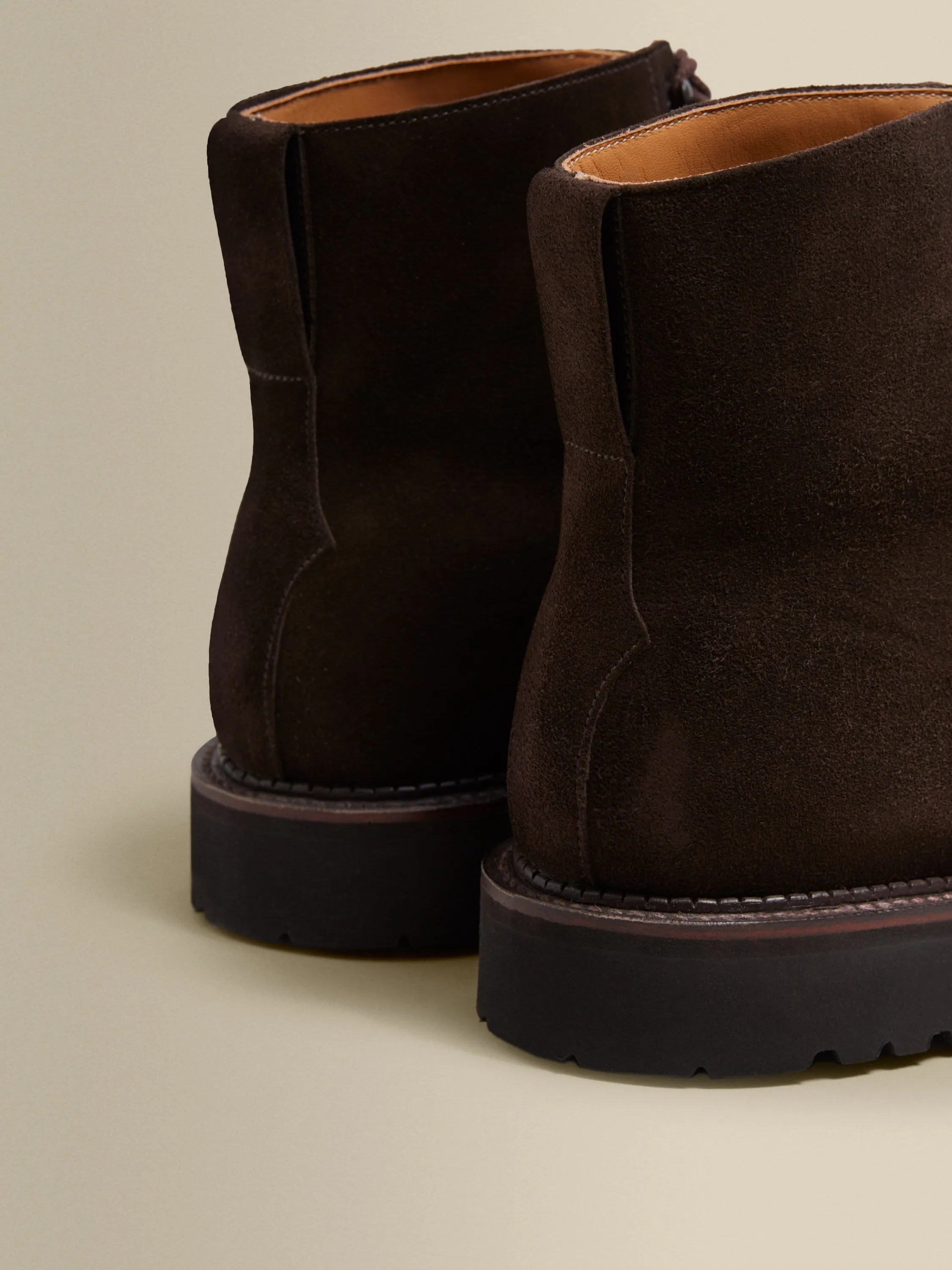 Split Suede Derby Boots
