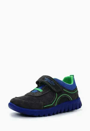 Superfit Childrens Kids 1-00191-47 Sports 7 Strap Trainer Charcoal Blue