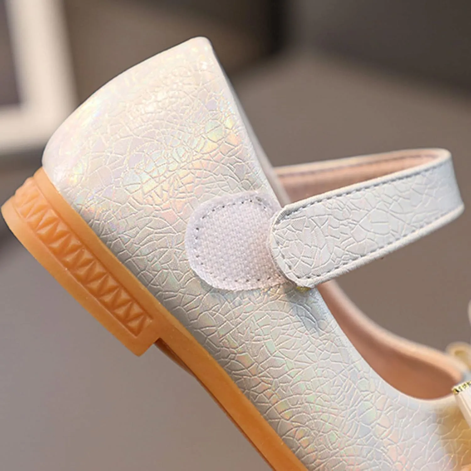 Toddler Girl Marry Jane Dress Shoes Bow Prom Part Wedding Flat Ankle Strap Sandal for Kids Infant
