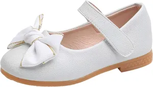 Toddler Girl Marry Jane Dress Shoes Bow Prom Part Wedding Flat Ankle Strap Sandal for Kids Infant