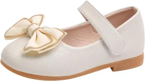 Toddler Girl Marry Jane Dress Shoes Bow Prom Part Wedding Flat Ankle Strap Sandal for Kids Infant