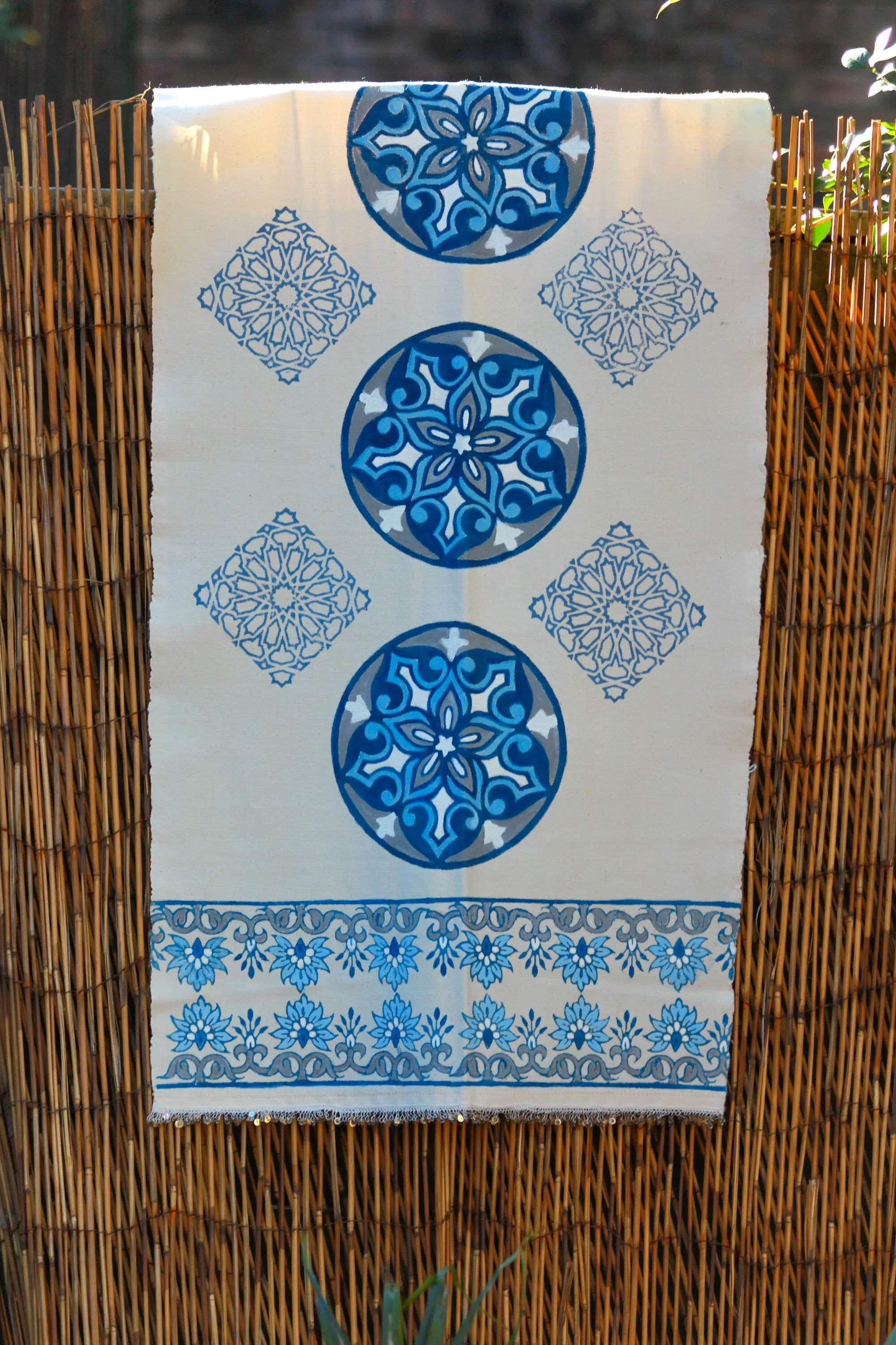 Unique Block Printed Table Runner