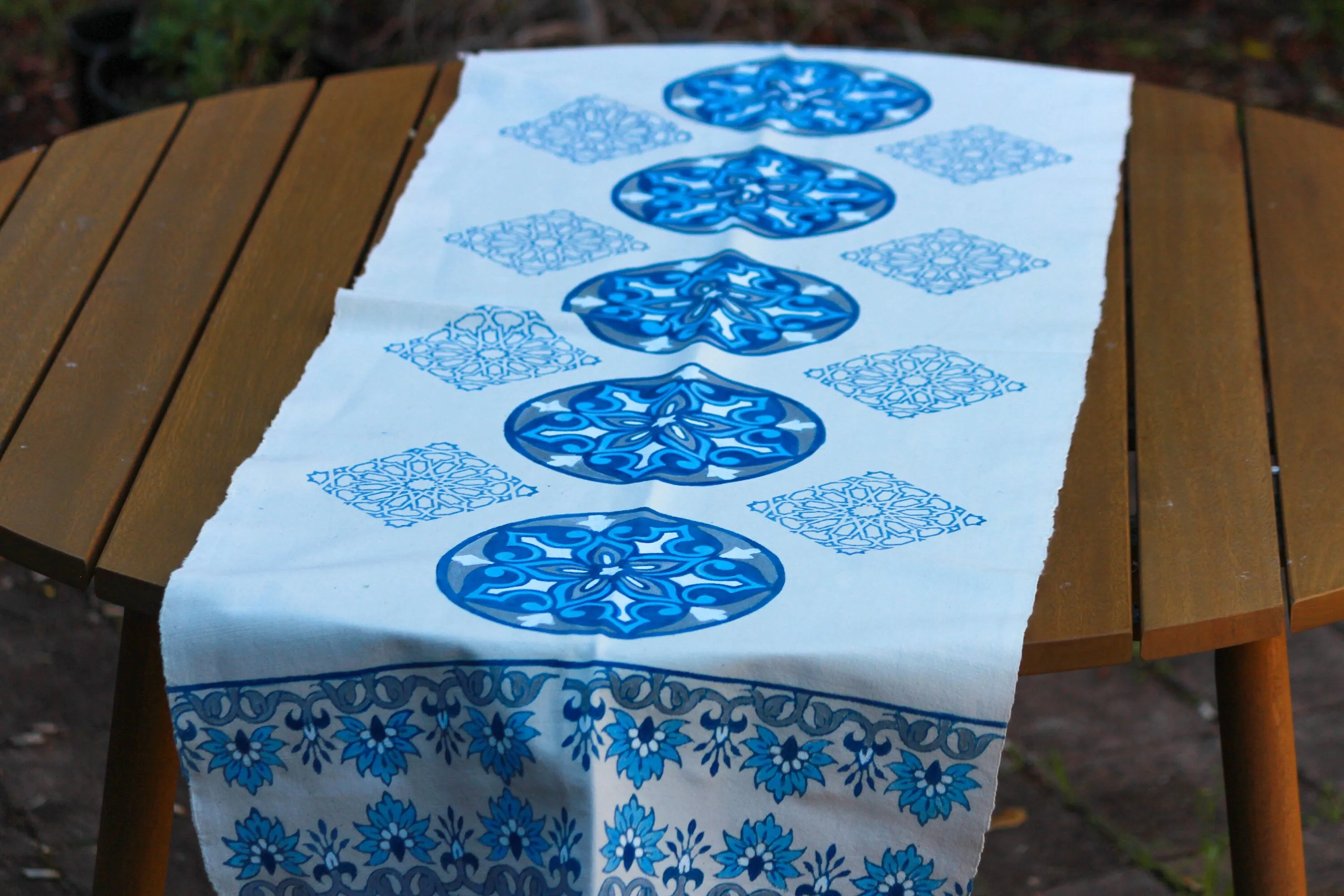 Unique Block Printed Table Runner