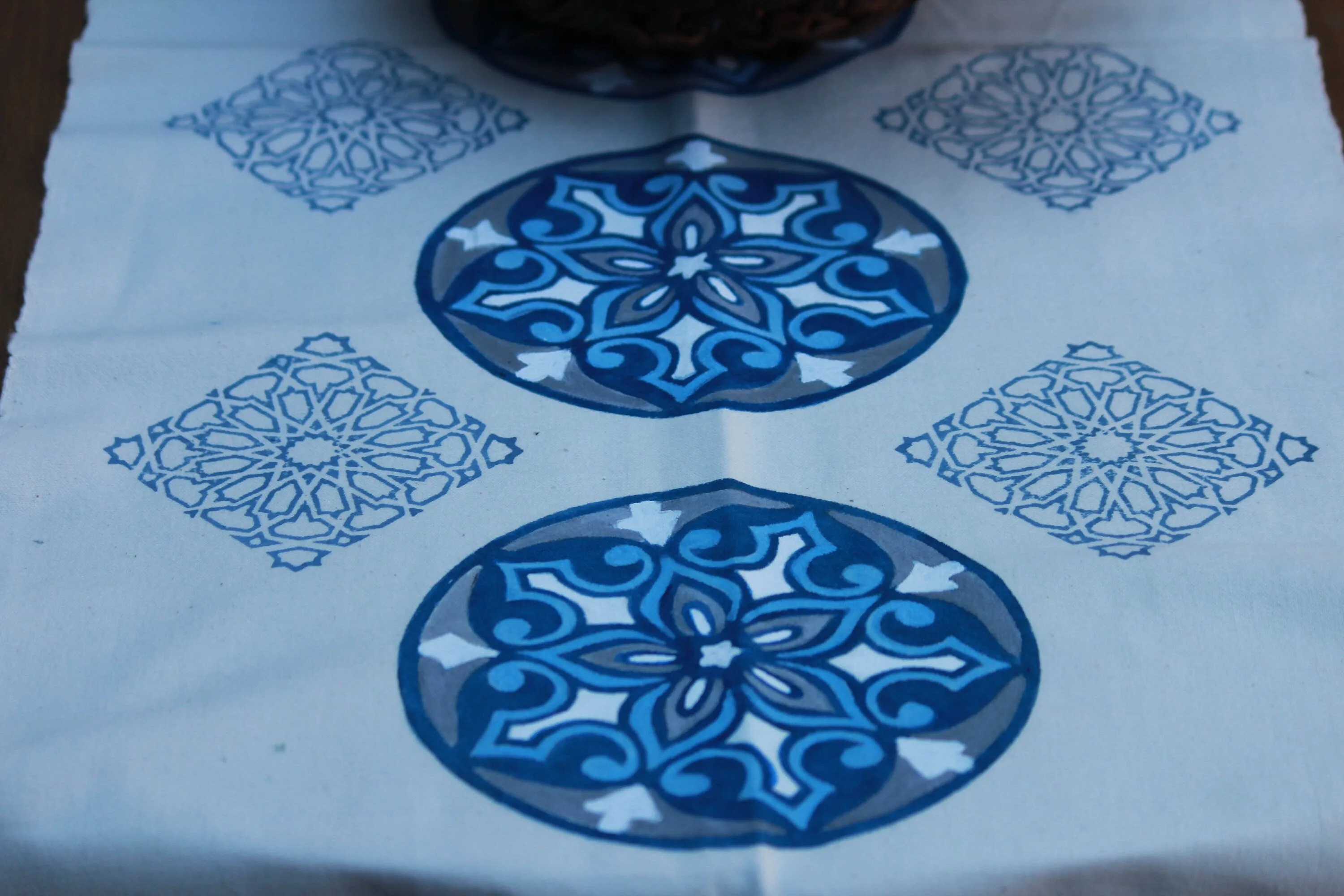 Unique Block Printed Table Runner