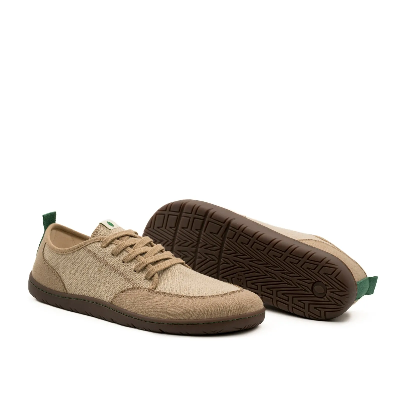 Vegan barefoot sand-natural linen TON015