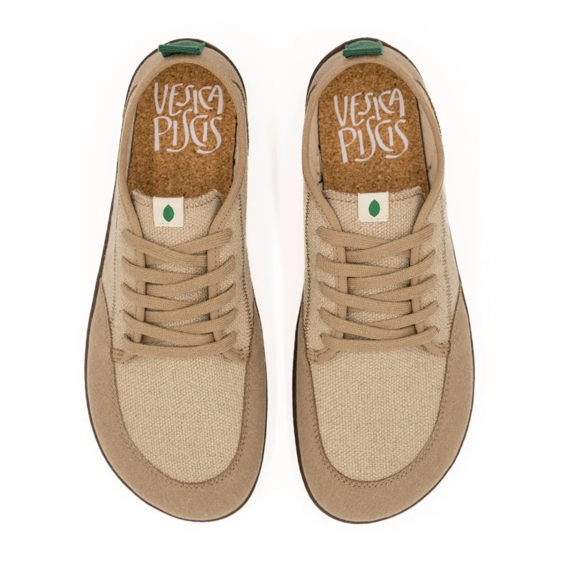 Vegan barefoot sand-natural linen TON015