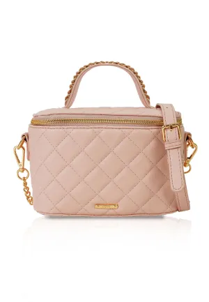 VOIR SALLY Quilted Vanity Top Handle Bag