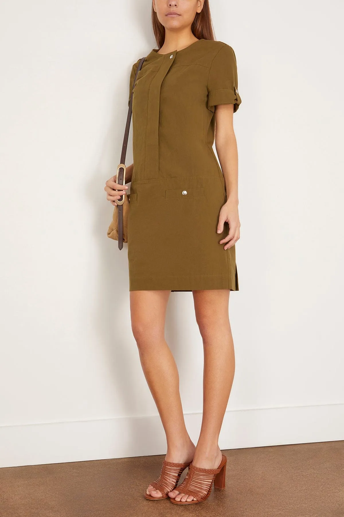 Watson Dress in Dark Olive