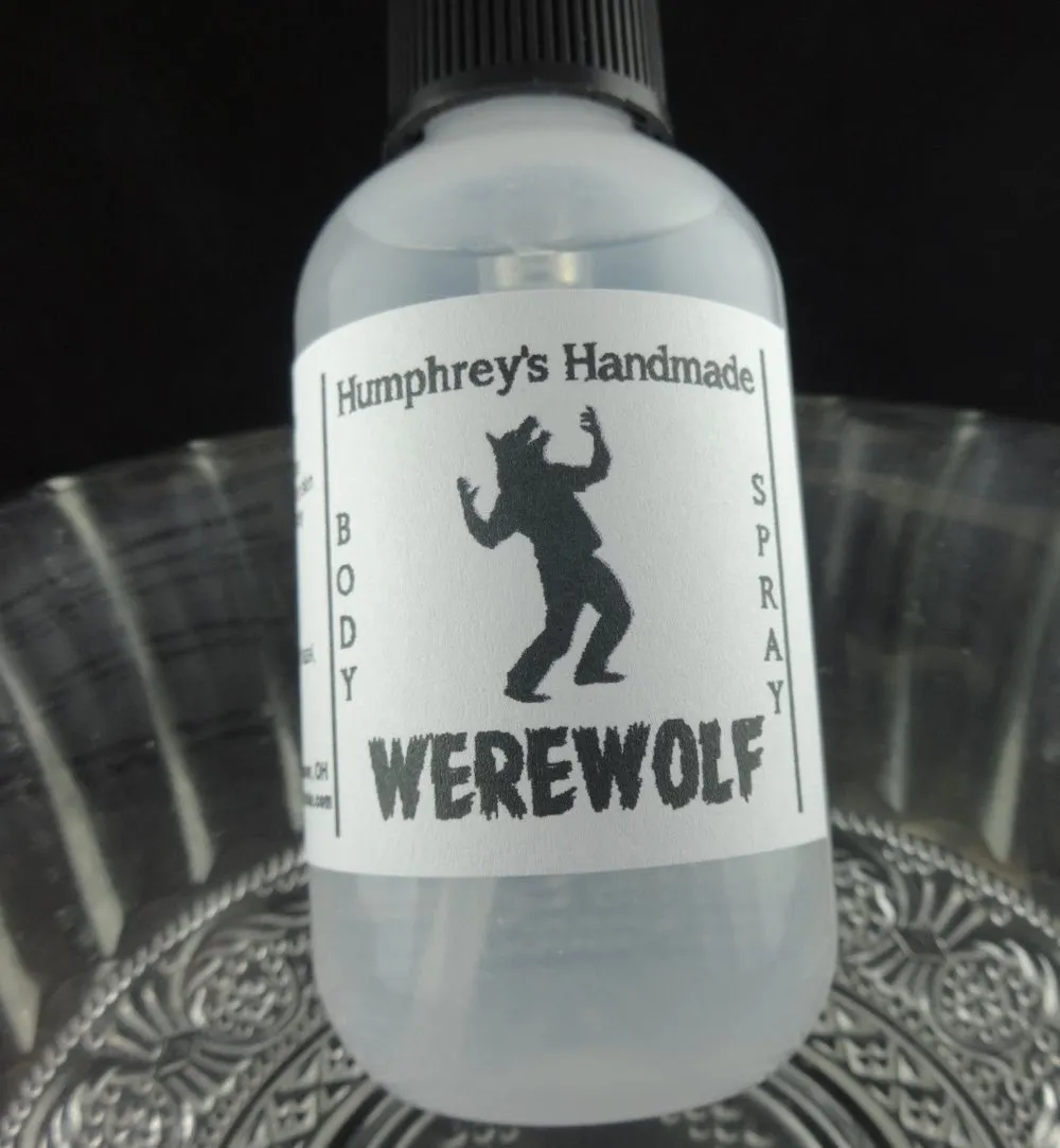 WEREWOLF Men's Body Spray | 2 oz 4 oz | Citrus | Cedar | Musk | Twilight Woods Type