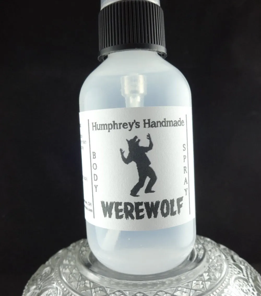 WEREWOLF Men's Body Spray | 2 oz 4 oz | Citrus | Cedar | Musk | Twilight Woods Type