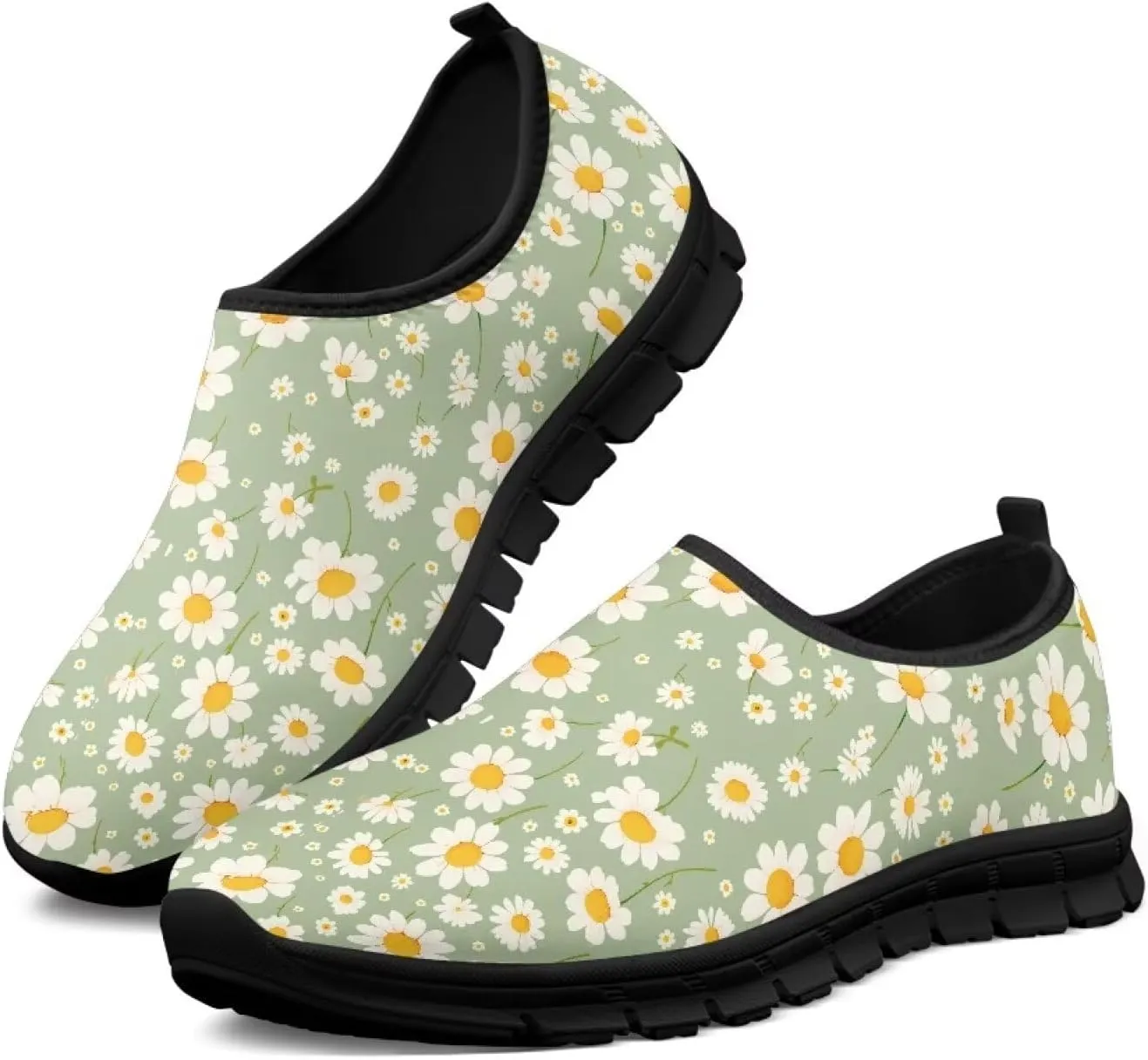 Women's Casual Sneakers Lightweight Breathable Running Shoes Comfort Non Slip Sports Shoes Slip On Sneakers Soft Loafers Walking Outdoor Travel Shoes US 5.5-11.5