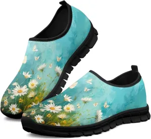 Women's Casual Sneakers Lightweight Breathable Running Shoes Comfort Non Slip Sports Shoes Slip On Sneakers Soft Loafers Walking Outdoor Travel Shoes US 5.5-11.5