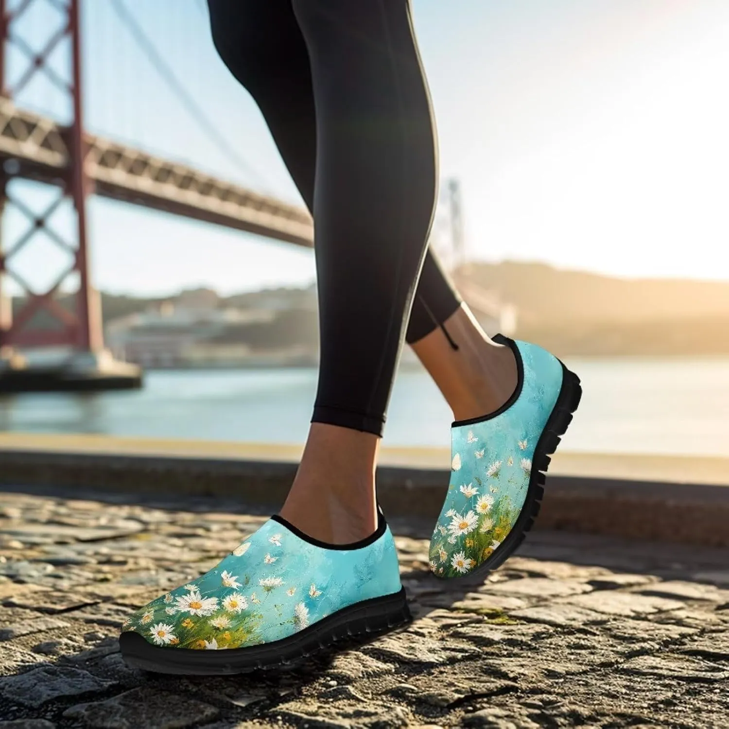 Women's Casual Sneakers Lightweight Breathable Running Shoes Comfort Non Slip Sports Shoes Slip On Sneakers Soft Loafers Walking Outdoor Travel Shoes US 5.5-11.5