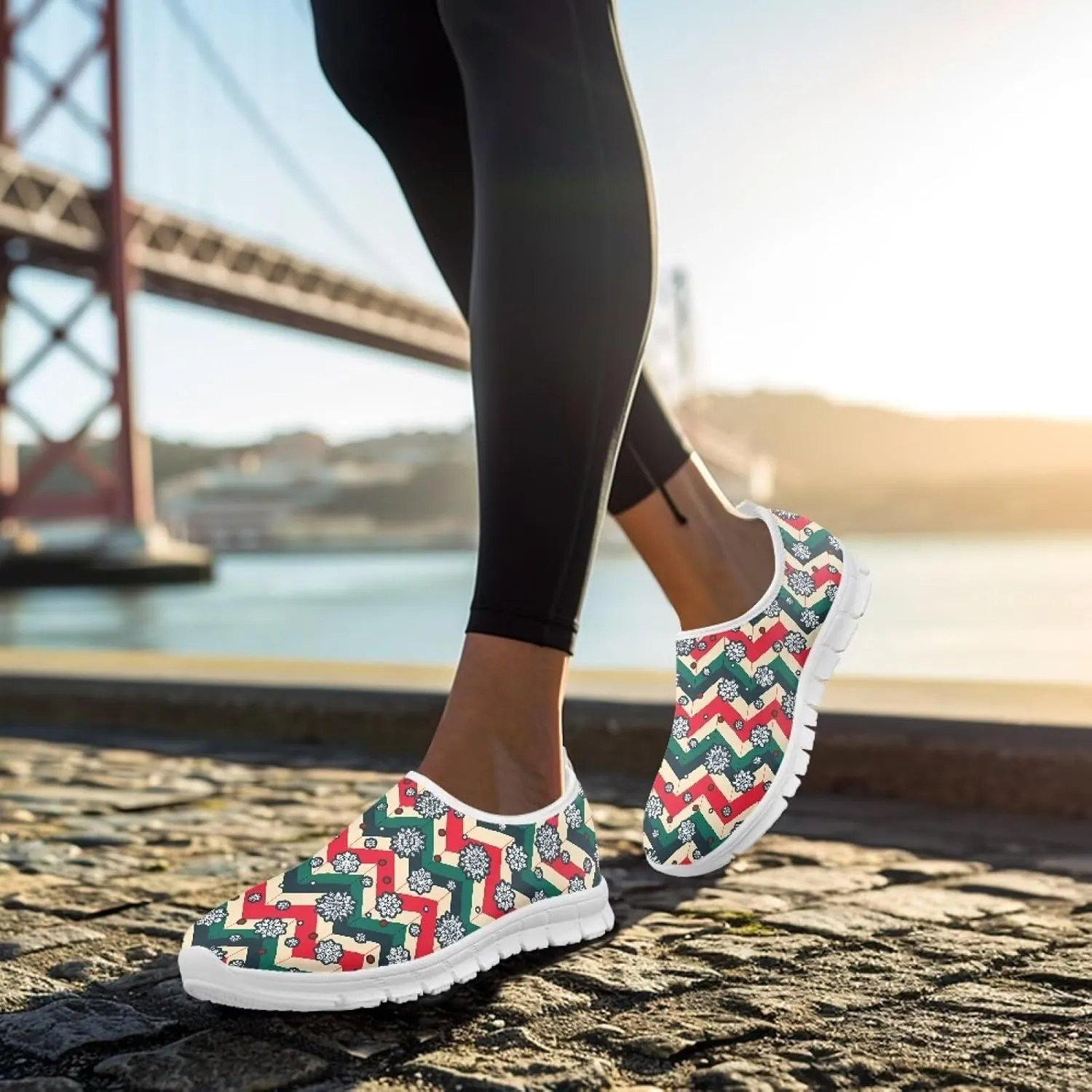 Women's Walking Travel Shoes Slip On Microfiber Casual Loafers Lightweight Comfort Fashion SneakerWhite Sole