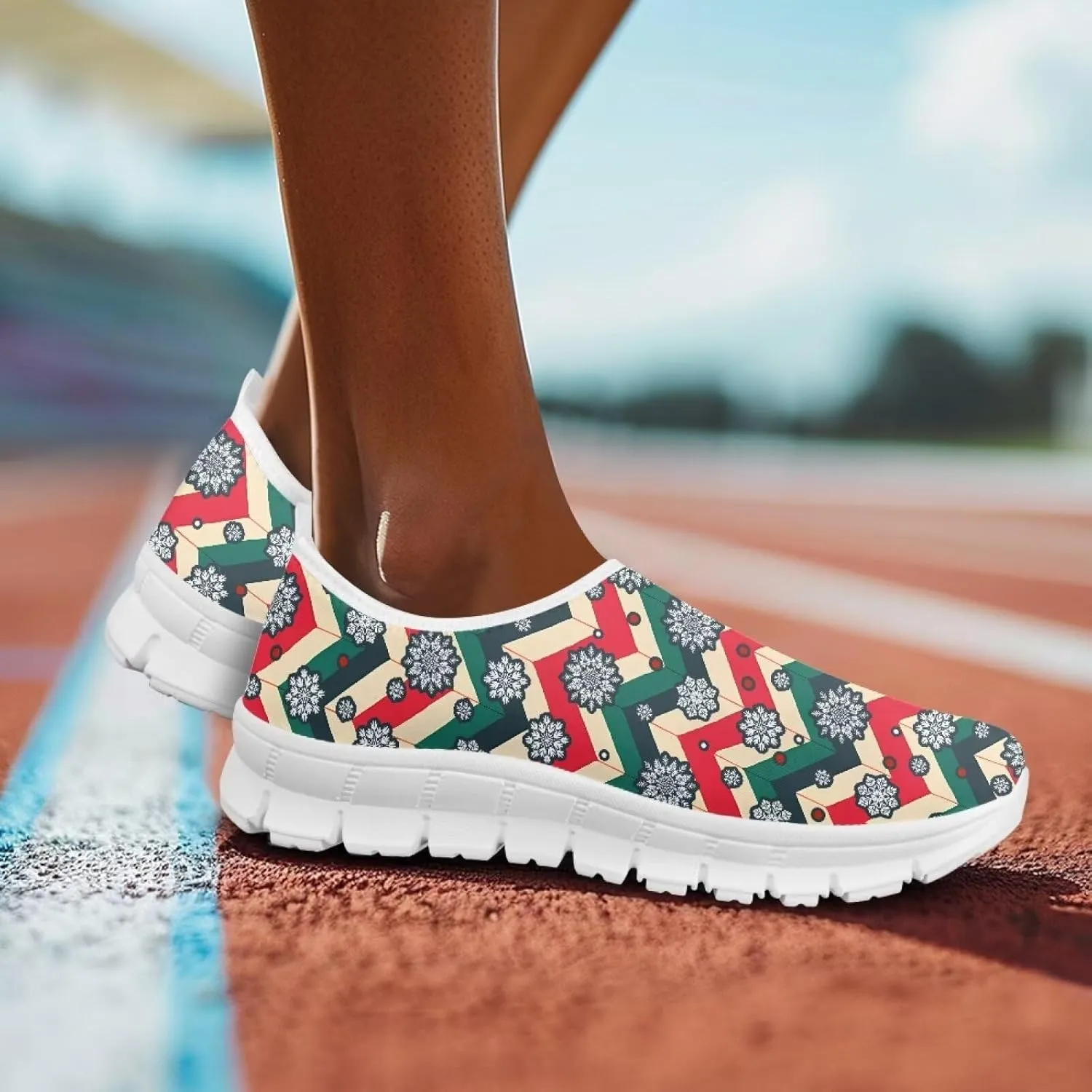 Women's Walking Travel Shoes Slip On Microfiber Casual Loafers Lightweight Comfort Fashion SneakerWhite Sole