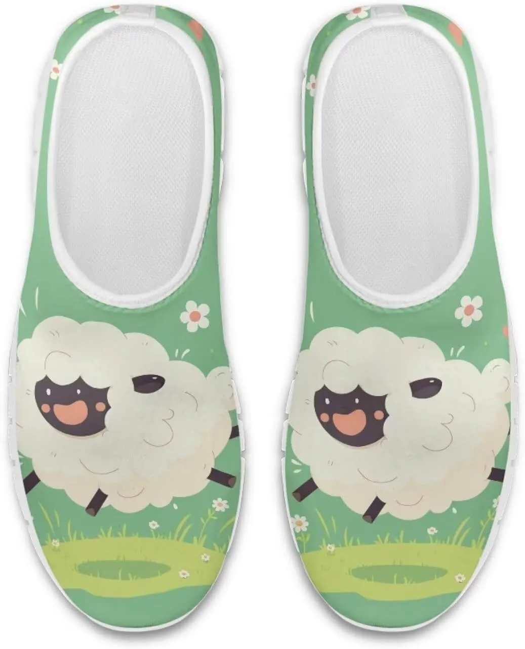 Women's Walking Travel Shoes Slip On Microfiber Casual Loafers Lightweight Comfort Fashion SneakerWhite Sole
